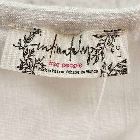 Free People Women's Tie Strap Structured Bodysuit - L - Picture 4 of 8